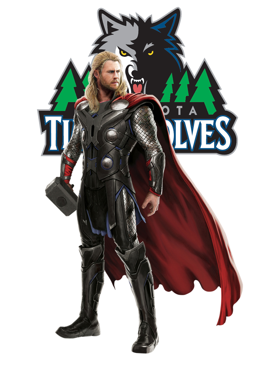 Minnesota Timberwolves Thor Logo vinyl decal